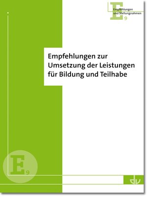 cover image of Empfehlungen zur Umsetzung der Leistungen für Bildung und Teilhabe